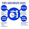 OnlineEEI, Premier Pipe and Drape Backdrop or Room Divider Kit, 8ft x 20ft, Silver