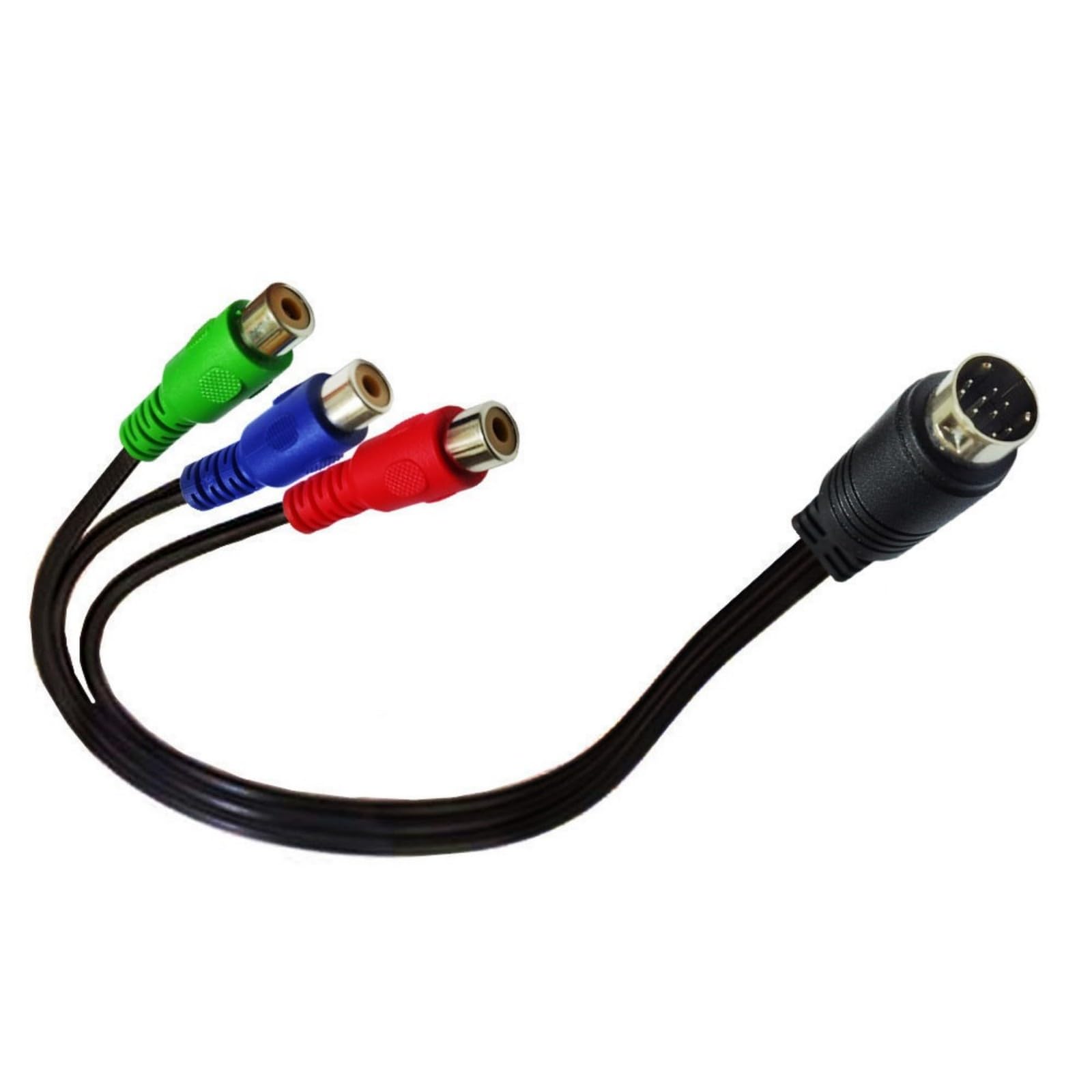 BWANGIAO 9Pin To 3RCA Female Sound Video Cable Coppers Cores For Stable Signals Transmission