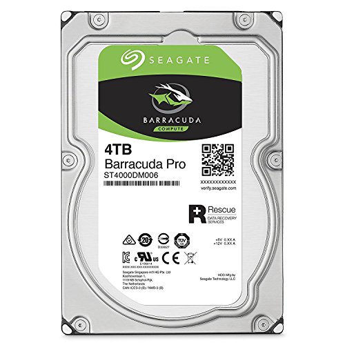 Seagate HDD Internal 4 TB BarraCuda Pro SATA 3.5 Computer Hard