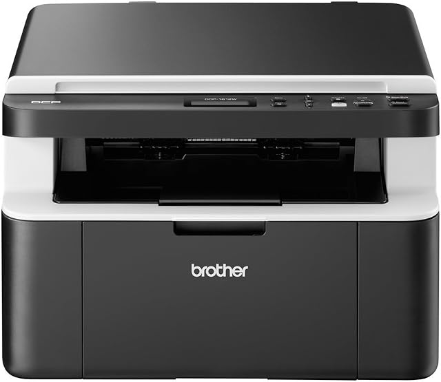 Brother DCP-1612W Mono Laser Printer - All-in-One, Wireless/USB 2.0, Compact, A4 Printer, Home Printer, UK Plug
