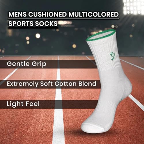 Image of Bonjour Mens Multicolour Quarter Length 3 Pairs of Sports Socks BRO7007-PO3