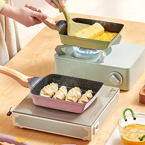 Image of Frying Pan Ham Pancake Burger Maker Smokeless Gas Stove Cooktop Safe Green|Home & Garden|Home & Garden|Home & Garden|1 Piece Omelette Pan