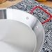 TIECHUINIUB Professional Paella Pan Nonstick Stainless Steel, Anti-scalding Handles Universal for All Sources of Heating for Home, Hotel, Restaurant-silver||24cm
