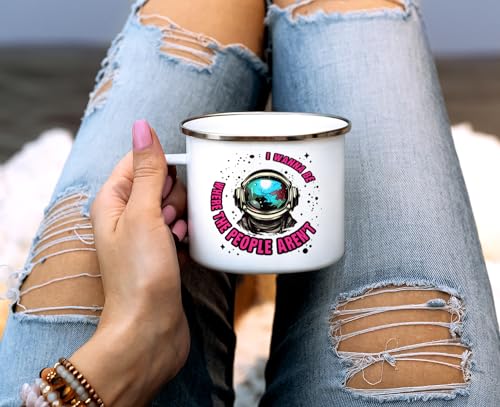 Taza de camping Loftipop esmalte acero inoxidable 16oz miniatura 3
