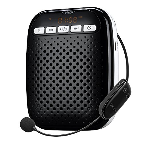 Wireless Voice Amplifier 10W Portable Microphone and Speaker Rechargeable Waistband Pa System Supports