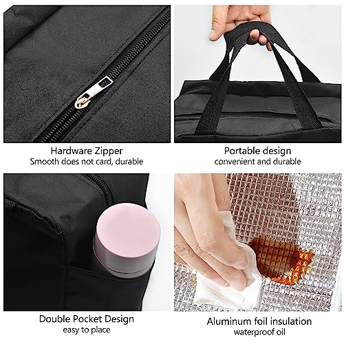 MABAHON Insulated Lunch Bag, Portable Thermal Lunch Bags Cooler Bag for Women Men Compact Adult Lunch Box Work Office - Image 4