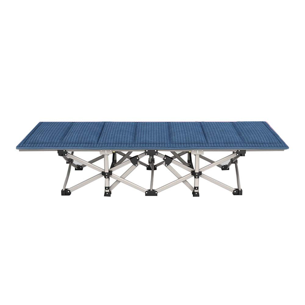 Lit pliant de camping portable et transat de plage avec matelas