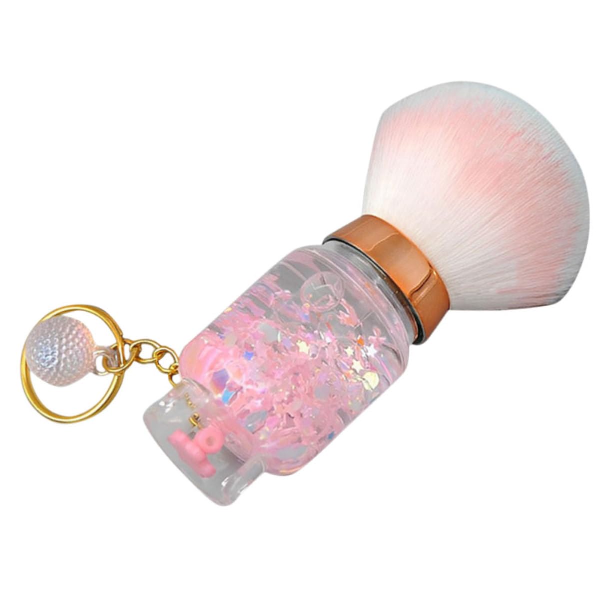 Women Makeup Brush Hand Powder Blush Brush for Face Pink