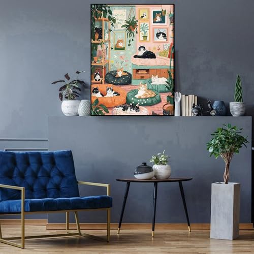 Cat Diamond Art Kit 50% Off with Code QQMU7WWF - Image 3