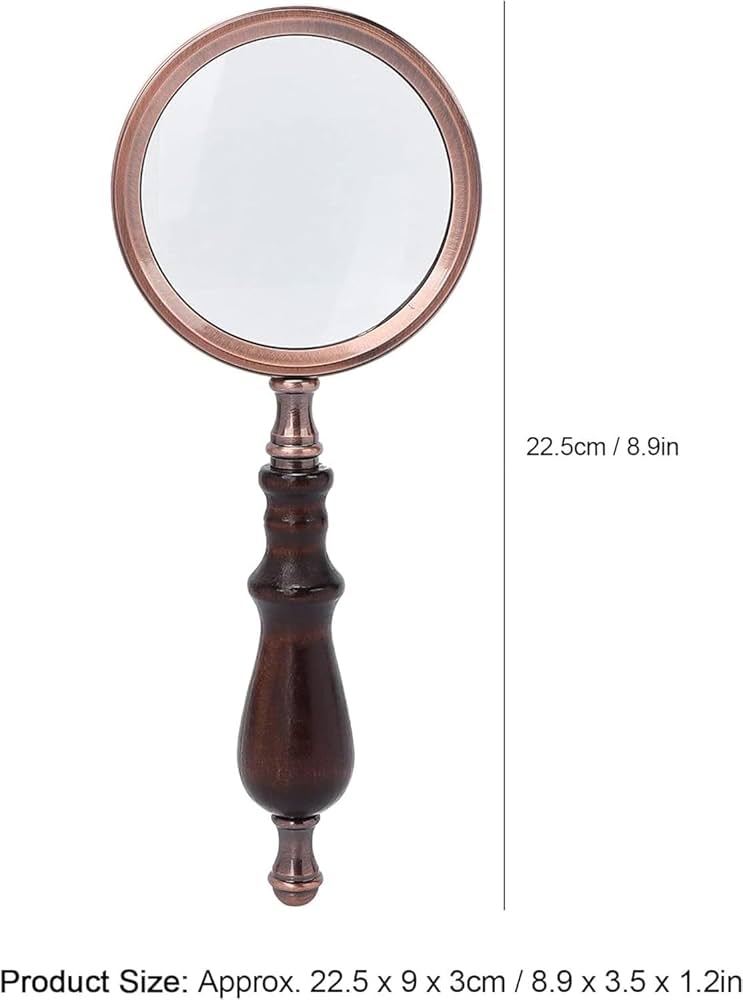 アンティーク拡大鏡 虫眼鏡 2本 虫眼鏡 2個 拡大鏡 ルーペ 8倍 アンティーク 木目調 探偵 - メルカリ