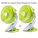 REMAX Battery Operated Fan USB Rechargeable Silent Desk Fan 4.5h 4 Blades Mini Personal Fan with Clip and 2200mAh 18650 Battery