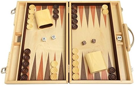 Orion Craft 15" Oak Wood Backgammon Set - Attache Case, Board Game