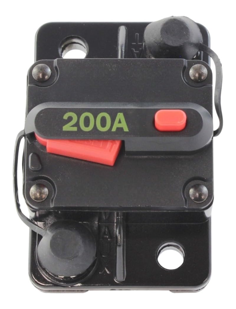 Replacement for Waterproof 200 Amp Thermal Circuit Breaker 185-200 SAEJ1171 Mod-U26Q-7853
