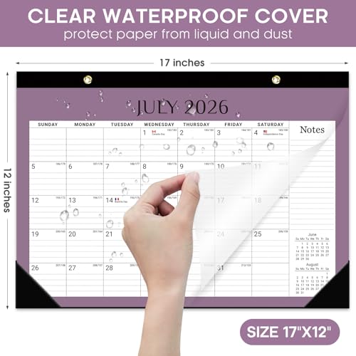 Image of Taja Desk Calendar 2026-2027, Jul 2026-Dec 2027, 18-Month, 17 inch x 12 inch