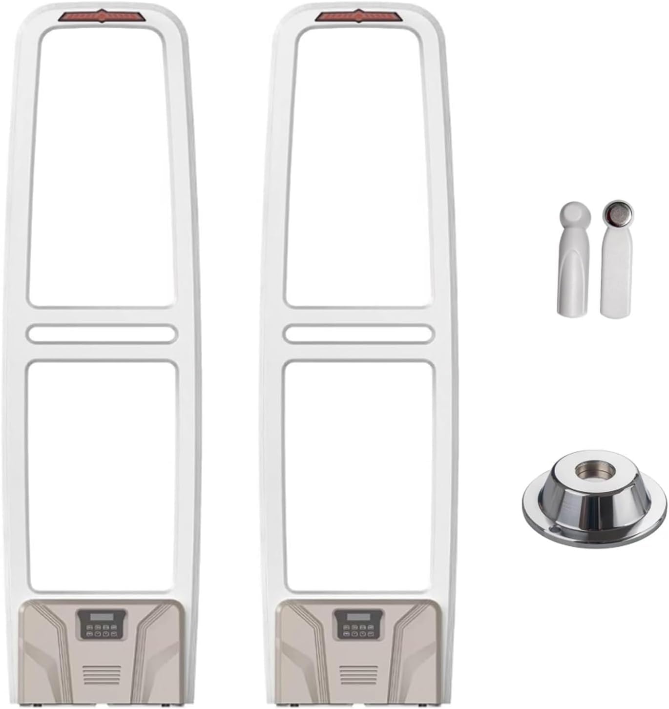 FHRKA Retail Anti-Theft Equipment Sensor Kit,AM 58Khz EAS Security Tags Checkpoint Sound And Light Alarm For Supermarkets