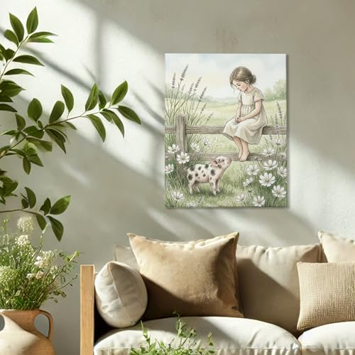 Toile murale pour transformer un mur vide en decor de ferme - 5