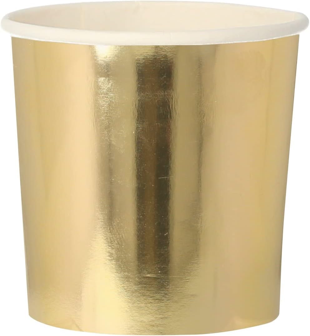 Gold Tumbler Cups (Pack of 8)