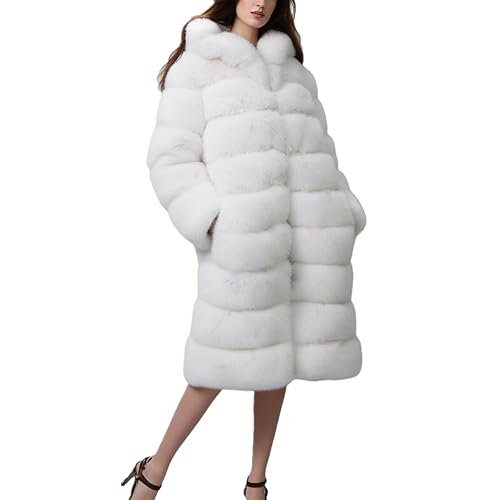 Lisa Colly Women's Winter Plus Size Parka Overcoat Long Sleeve