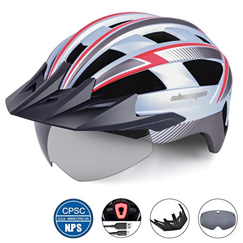 bike helmet with magnetic visor