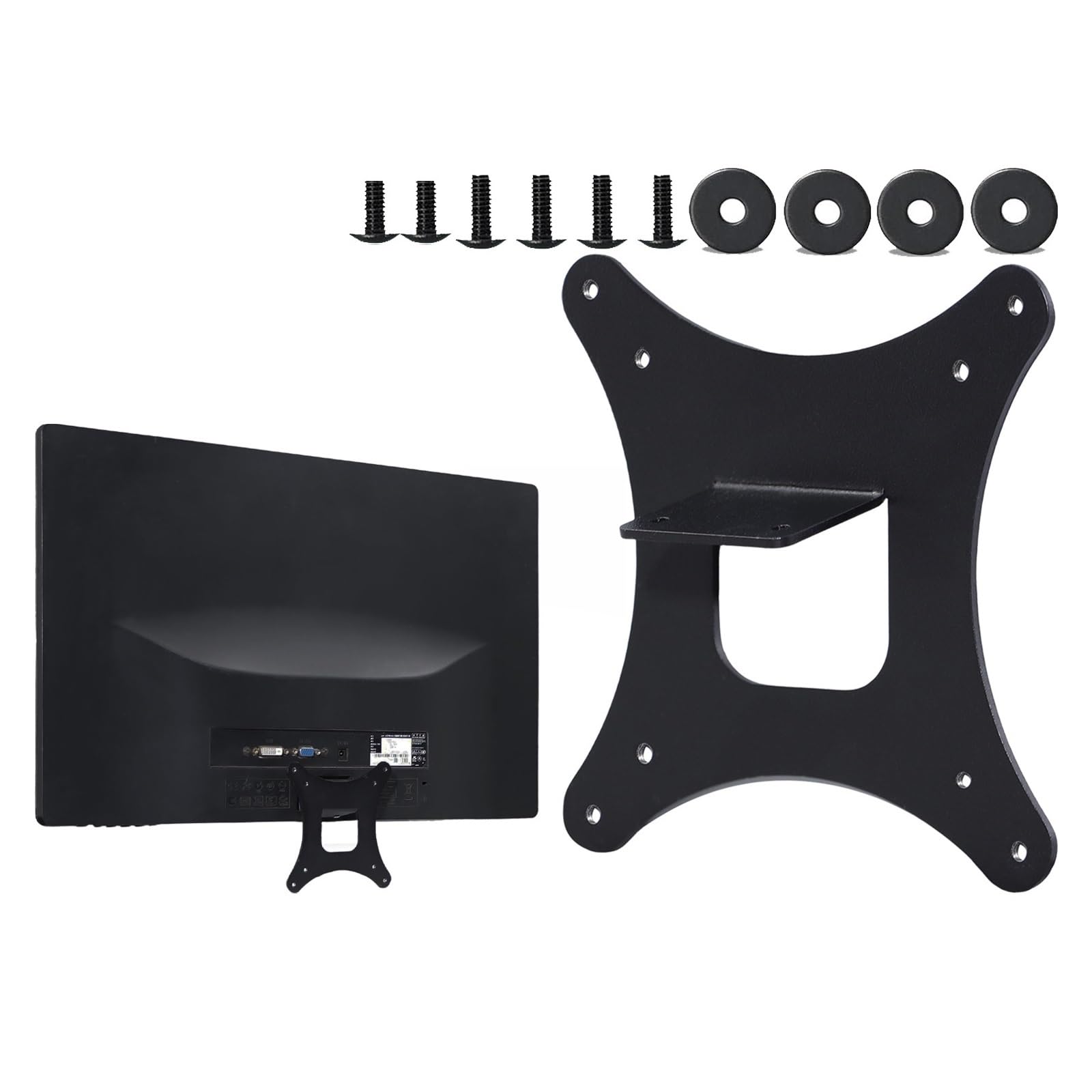 Staffa adattatore VESA for montaggio a parete, compatibile for ACER, 20" 22" 23" G206HQL G236HL S200HL S220HQL S230HL 75x75 100x100 Braccio staffa adattatore monitor