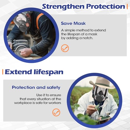 SZONEE 40 Pack Peel Off Lens Cover Compatible for 3M 6885, 6000, 6700, 6800, 6900 Series Respirator Mask, Protective Cover for 6800 Mask