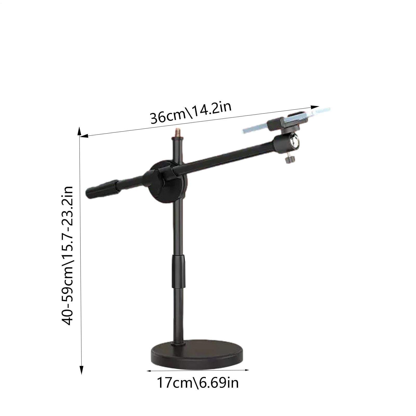 Lampa pier?cieniowa do selfie ze stojakiem, uchwyt telefon z lampk? pier?cieniow? LED,Lampa pier?cieniowa do selfie ze stojakiem - Górny uchwyt kamery z przegubowym ramieniem do