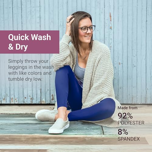 image for SATINA Womens High Waisted Pants - Workout, Yoga Leggings for Regular 