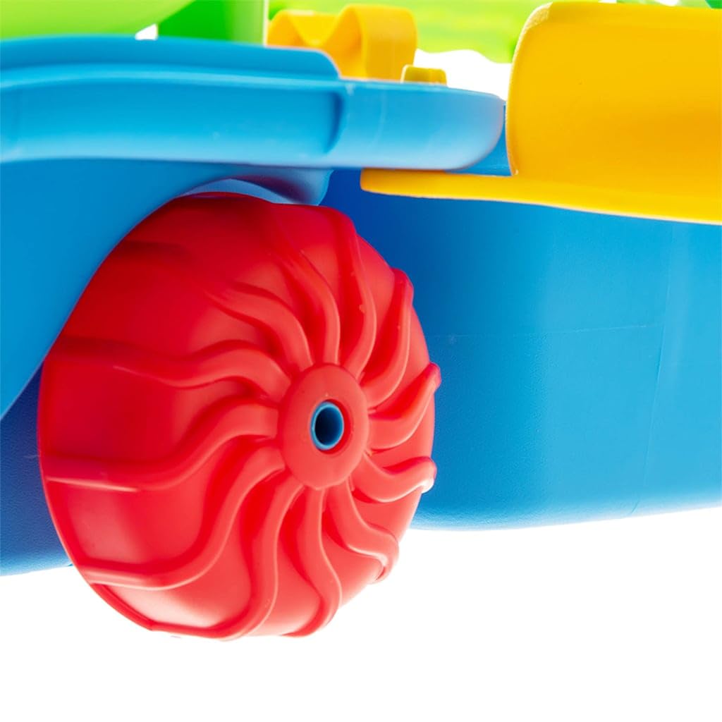 vidaXL Wasserspiel Koffer, Wasserbahn als Transportkoffer, Wasserspieltisch für Kinder ab 12 Monaten, Kinder Spielzeugkoffer Wasserspielzeug, Polypropylen