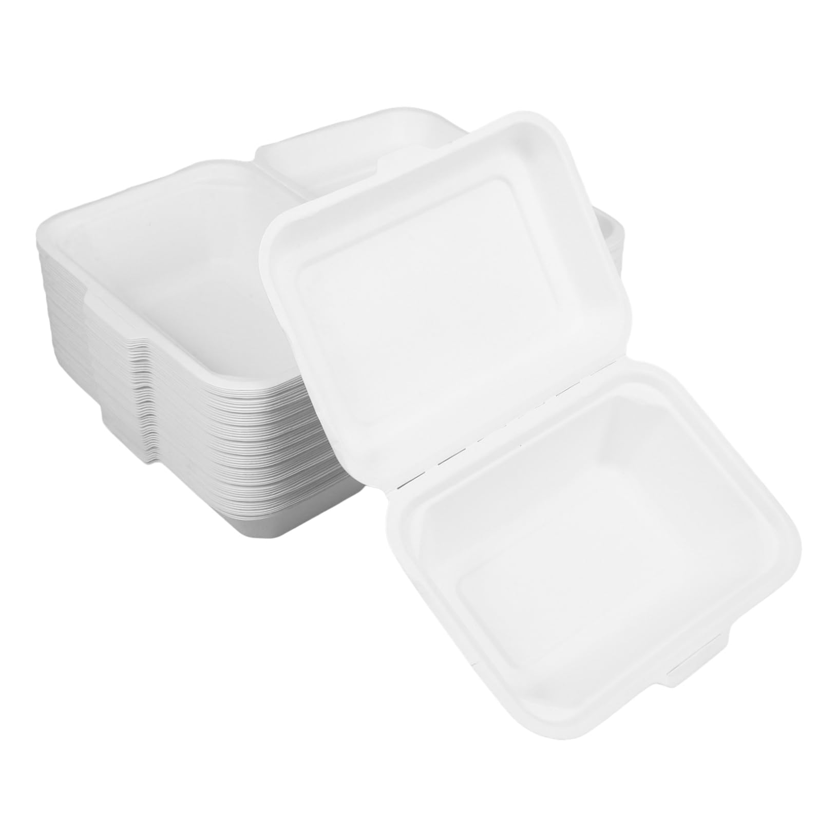 50piezas Envases Desechables Contenedor Para Alimentos Cajas De Comida Para Llevar