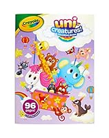 Crayola Uni-Creatures Colouring Book, 96 Magical Pages, Unicorn, Donuts, Sprinkles and more, Great Girls and Boys, Comes with Stickers