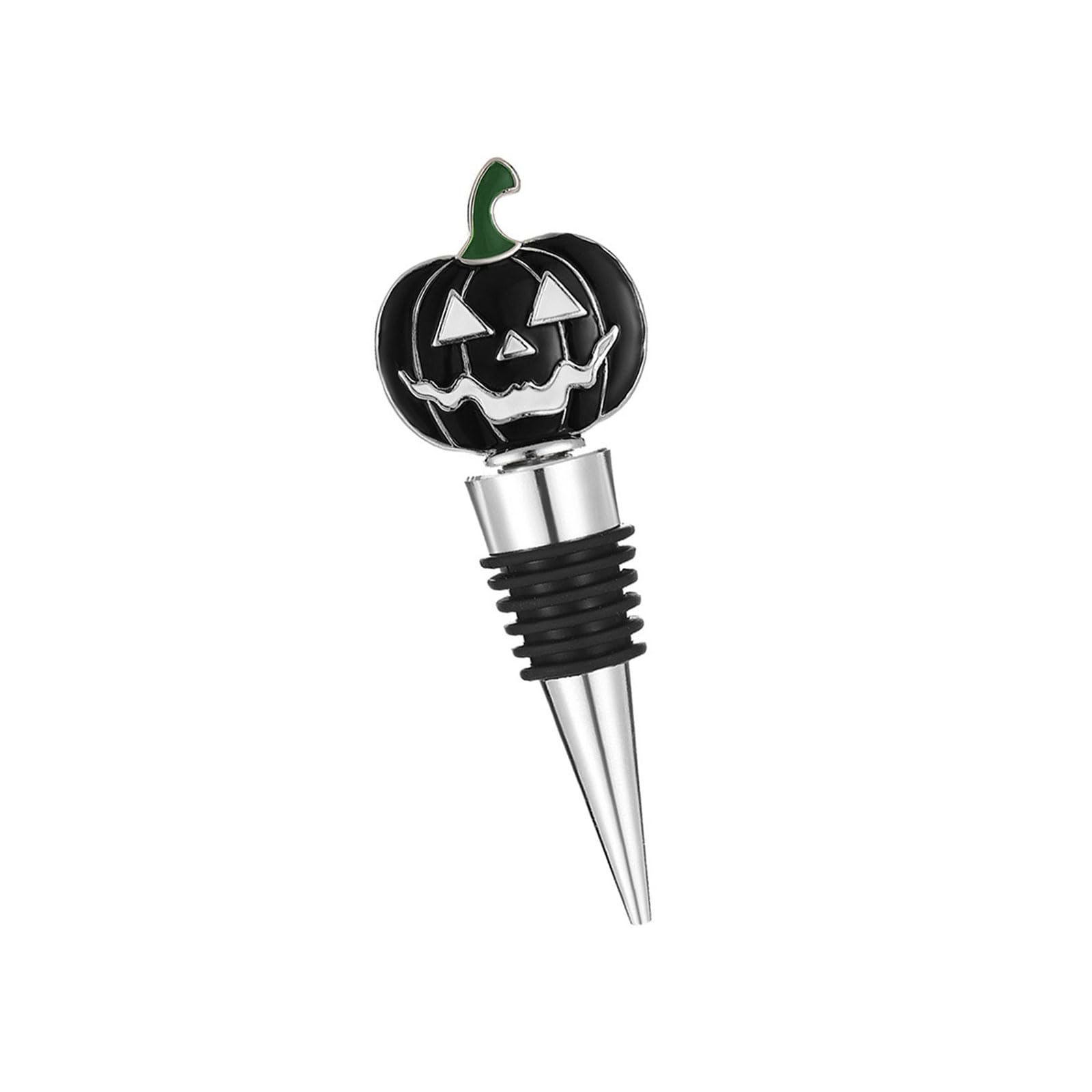 Xjdzineq Halloween Pumpkin Wine Stopper Zinc Alloy Festive Bottle Cork for Champagne Preservation & Party Decorations Yellow Halloween James O Light