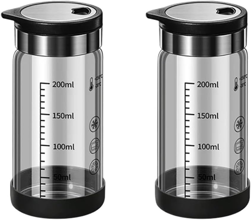 Glass Seasoning Bottle,outdoor Barbecue Spice Portioning,kitchen Pepper Jar Tool(3pcs black 450ml)