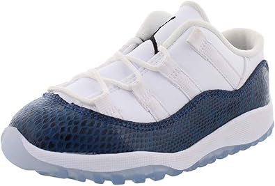 Air Jordan Retro 11 Low Navy Snakeskin LE blanco/negro/azul marino (TD),  Blanco (White/Black-navy), 25 EU : Amazon.es: Zapatos y complementos