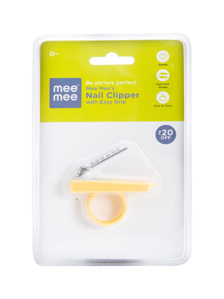 Mee Mee Baby Nail Cutter with Easy Grip (Yellow) - Image 5 thumbnail