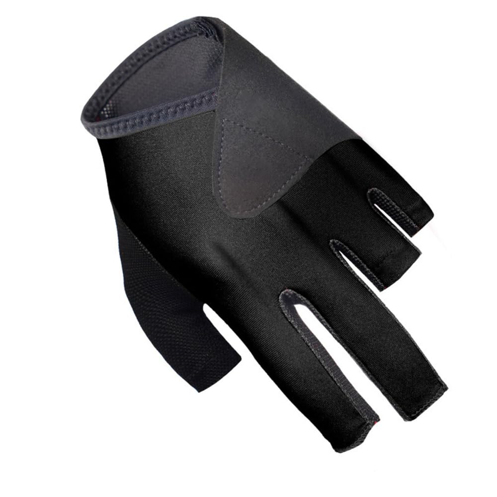 BDKMMS Left/Right Hand Billiard Glove, Non-Slip Pool Glove Breathable & Elastic Snooker Gloves for Men & Women