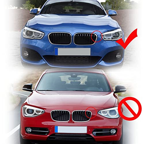 Rejillas de parachoques para BMW Serie 1 F20 LCI 120i con diseño de doble listón
