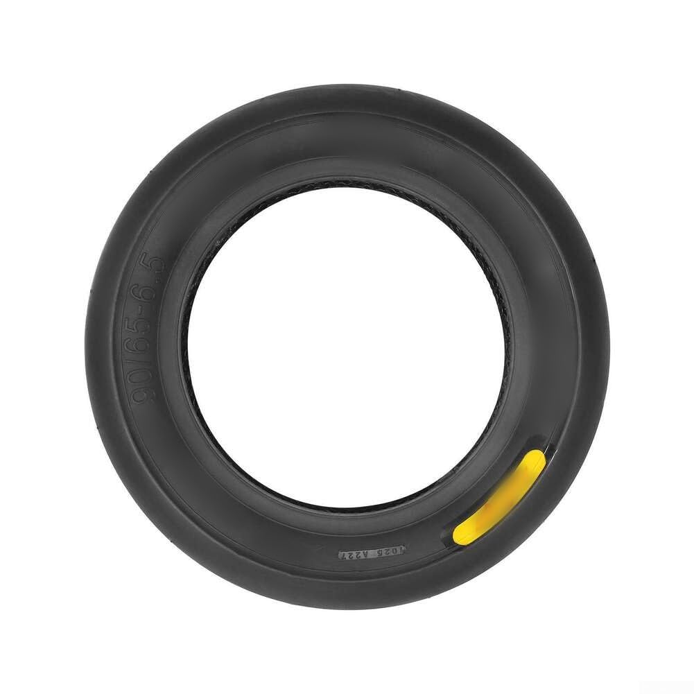 Pneu semi-lisse sans chambre à air 90/65-6,5 Racing Slick Caoutchouc antidérapant facile à installer pour trottinette électrique (Ulip90/65-6.5 noir)