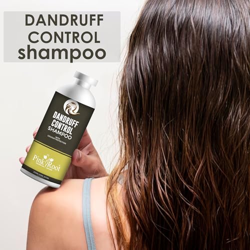 Image of Pink Root Dandruff Control Shampoo 250ml and Conditioner 250ml (Pack of 2) - For Controlling Dandruff, Hair Growth
