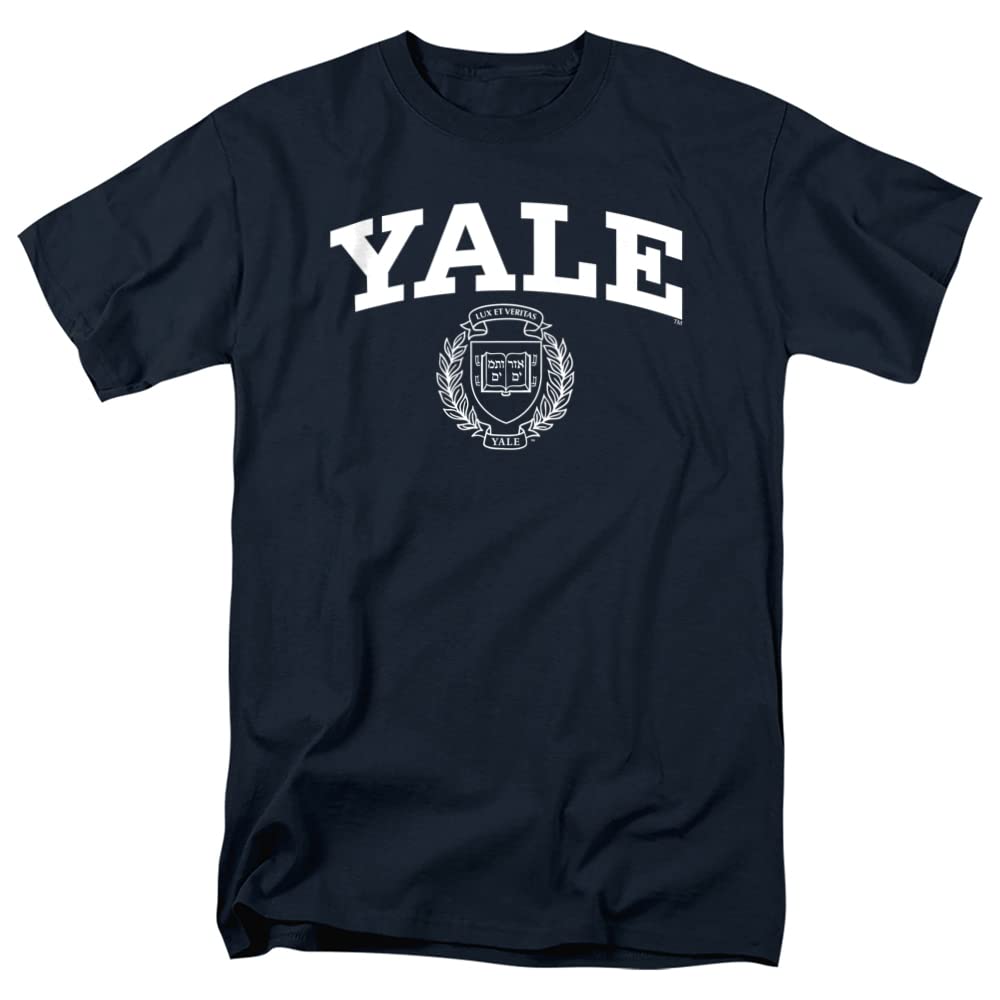 Yale University Official Yale Seal Unisex Adult T Shirt,Yale Seal, Large