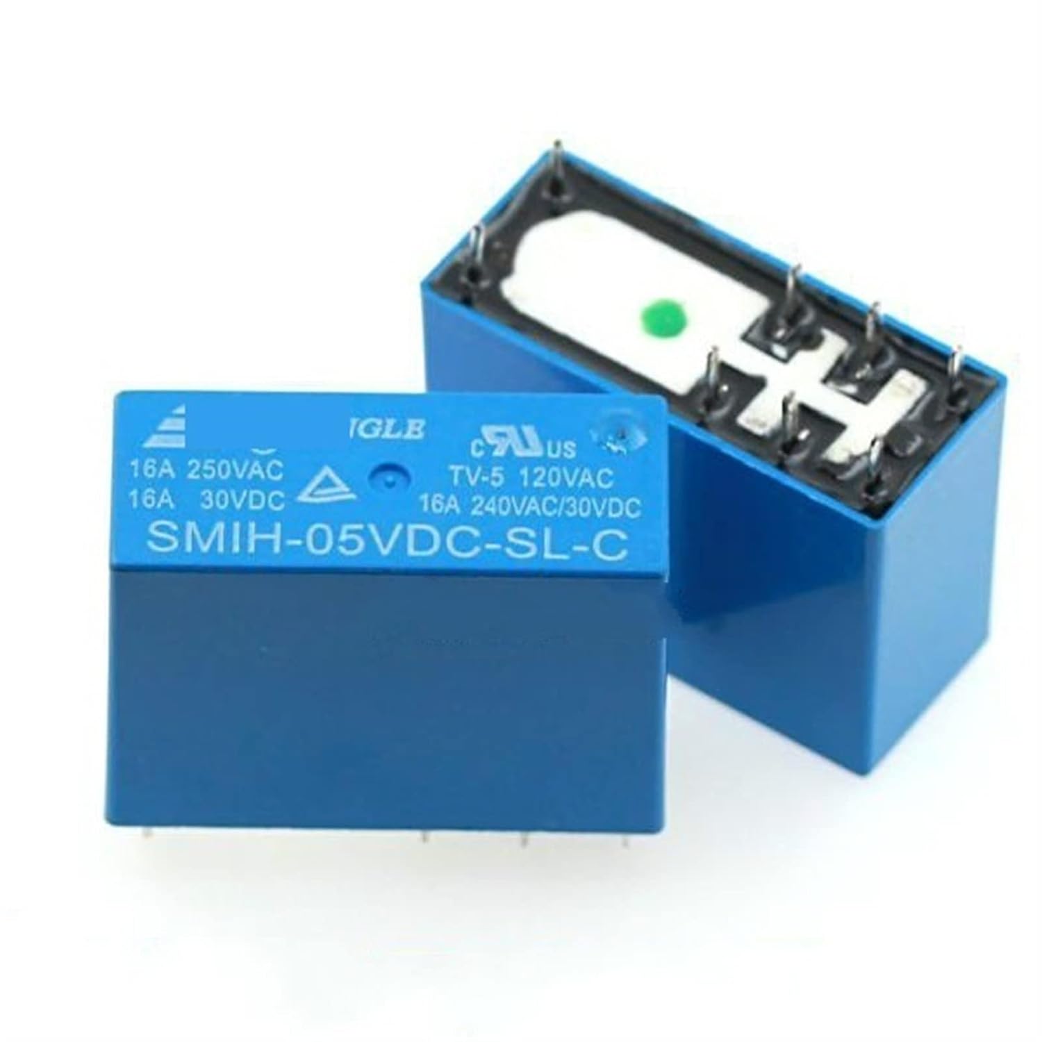 5PCS Relays SMIH-05VDC 12VDC 24VDC-SL-C 16A 8PIN 5V 12V 24V(SMIH-05VDC-SL-C 5V)