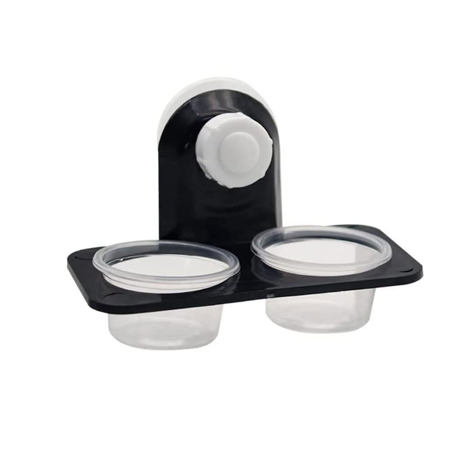 JDCMEI Reptile Water Food Bowl, Tazas de Comida y Agua para Reptiles Cuenco de Alimentación para Reptiles Doble Copa de Alimentación con Ventosa para Lizard Leopard Gecko y Otras Mascotas Pequeñas