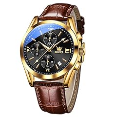 Black Face/Brown Leather Strap