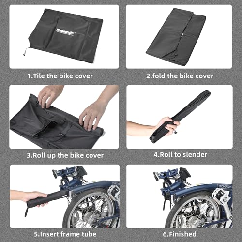 Cubierta ligera contra el polvo Rhinowalk para BROMPTON de doble apertura 4