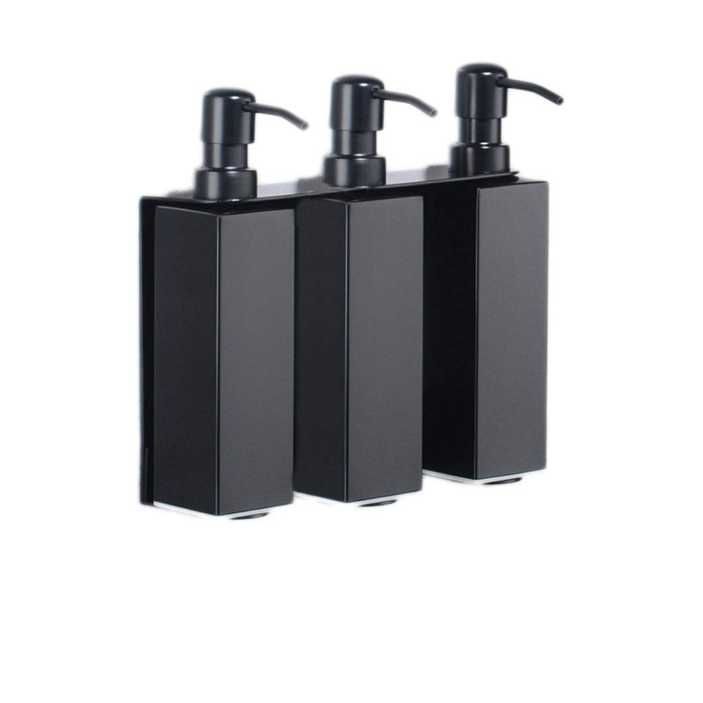 Dispensador de jabón de Manos Bomba de Ducha Singel Doble, Triple Montaje en Pared, dispensadores de jabón y champú FL, Acero Inoxidable 304 Botella de loción Recargable