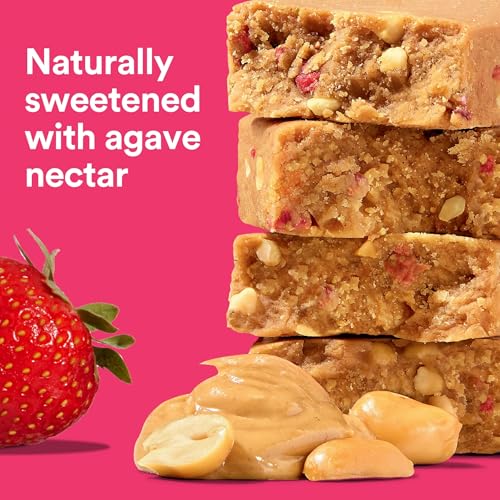 Image of RXBAR High Protein Bars, Gluten Free, Protein Snacks, Strawberry Peanut Butter, 25.3oz Box (12 Bars)