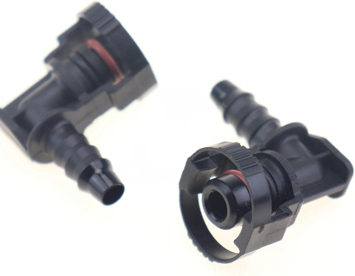 Gas Fuel Line Hose Fitting Quick Release Disconnect Coupling Union Fits Ducati 749/999, 848/848 EVO/1098/1198, StreetFighter, Multistrada 1000/1100, Hypermotard 796/1100, Sport Classic 1000/GT,