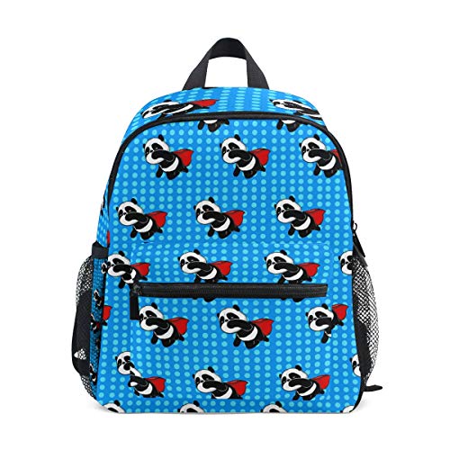 kids backpack with Chest Strap, Superman Animal Bear Dot Fashion children's school bags