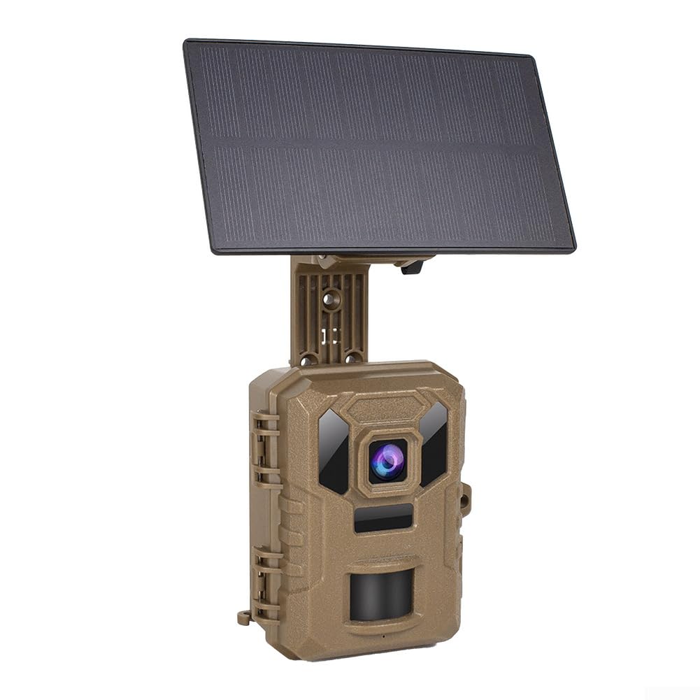 Cámara solar 4K 64MP para vida silvestre con WiFi y batería de 5000mAh