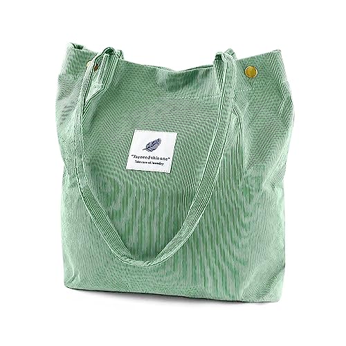 PALAY-Hand-Bags-Corduroy-Tote-Bags-For-Women-Large-Capacity-Shoulder-Bag-with-Inner-Pocket-for-School-Work-Shopping-Travel-Daily-Use-Grocery-Casual