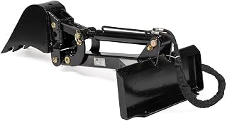 Titan Attachments Mini Skid Steer Fronthoe Backhoe Excavator Attachment with 10" Bucket, Quick Tach Mounting System Fits Toro Dingo, Ditch Witch, and Vermeer, Dig Small Ditches, Trenches, and More